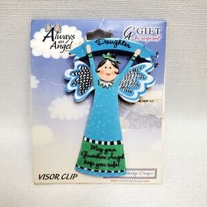 Always An Angel ♡ VISOR CLIP ♡ May Your Guardian...♡ Daughter•Gift•Inspirational